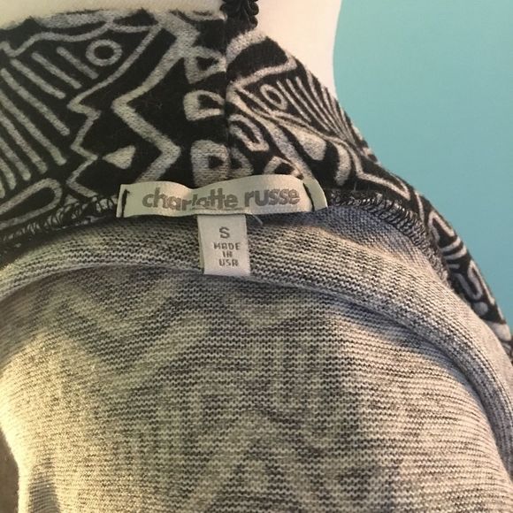 Aztec Printed Open Front Cardigan Sweater Small - Picture 4 of 4